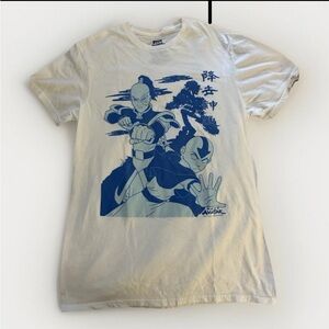 Avatar Graphic T-Shirt in White and Blue